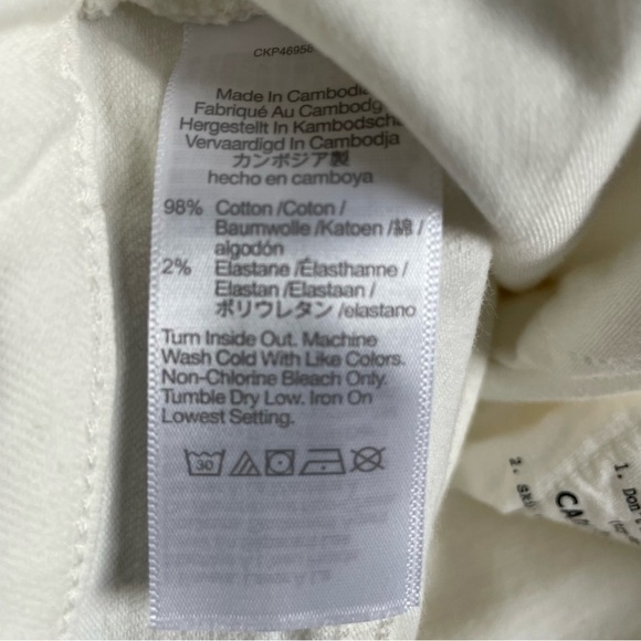 New! The Tall Perfect Vintage Wide-Leg Crop Jean in Tile White 18906 - Picture 16 of 16